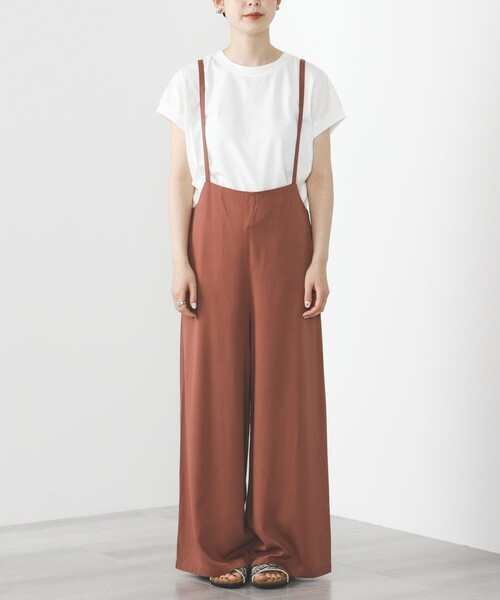 BEAMS HEART(ビームスハート)の「BEAMS HEART / 細サス付き ワイドパンツ(その他パンツ・レディース・ブラック/ピンク系その他/ベージュ・SMALL/MEDIUM)」の18枚目の写真