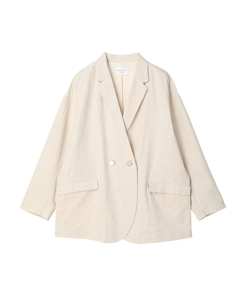 AMERICAN HOLIC（アメリカンホリック）の「Wボタンドロップショルダーテーラードジャケット2（テーラードジャケット・レディース・ライトベージュ・M/L）」の11枚目の写真