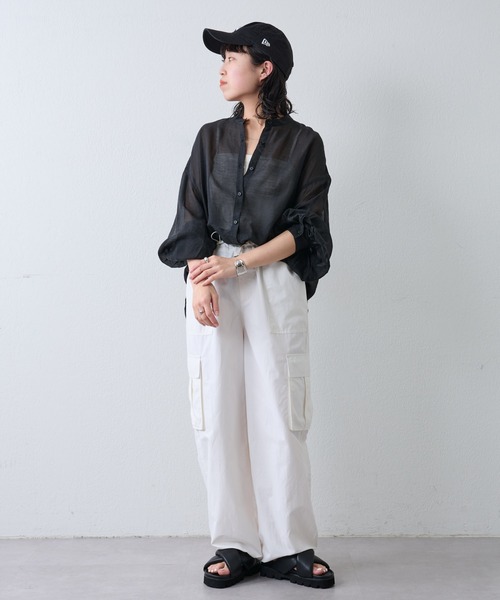 COLONY 2139（コロニートゥーワンスリーナイン）の「パテッドクロスベルトサンダル（サンダル・レディース・ブラック/アイボリー・MEDIUM/LARGE/SMALL）」の7枚目の写真