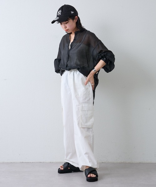 COLONY 2139（コロニートゥーワンスリーナイン）の「パテッドクロスベルトサンダル（サンダル・レディース・ブラック/アイボリー・MEDIUM/LARGE/SMALL）」の8枚目の写真