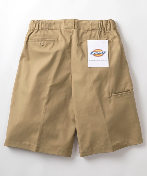 Dickies(ディッキーズ)の「【Dickies/ディッキーズ】 ワイドルーズ ツイルイージーショーツ/ショートパンツ/ヘビーオンス(チノパンツ・メンズ・ベージュ/インディゴブルー/ブラック/ストライプ/アイボリー・M/L/XL)」の1枚目の写真