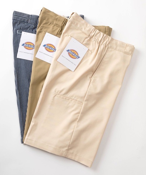 Dickies(ディッキーズ)の「【Dickies/ディッキーズ】 ワイドルーズ ツイルイージーショーツ/ショートパンツ/ヘビーオンス(チノパンツ・メンズ・ベージュ/インディゴブルー/ブラック/ストライプ/アイボリー・M/L/XL)」の15枚目の写真