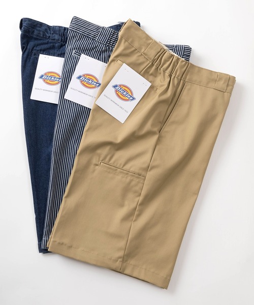 Dickies(ディッキーズ)の「【Dickies/ディッキーズ】 ワイドルーズ ツイルイージーショーツ/ショートパンツ/ヘビーオンス(チノパンツ・メンズ・ベージュ/インディゴブルー/ブラック/ストライプ/アイボリー・M/L/XL)」の10枚目の写真