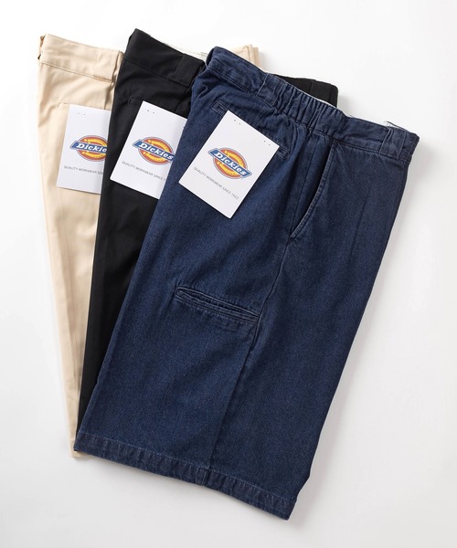 Dickies(ディッキーズ)の「【Dickies/ディッキーズ】 ワイドルーズ ツイルイージーショーツ/ショートパンツ/ヘビーオンス(チノパンツ・メンズ・ベージュ/インディゴブルー/ブラック/ストライプ/アイボリー・M/L/XL)」の19枚目の写真
