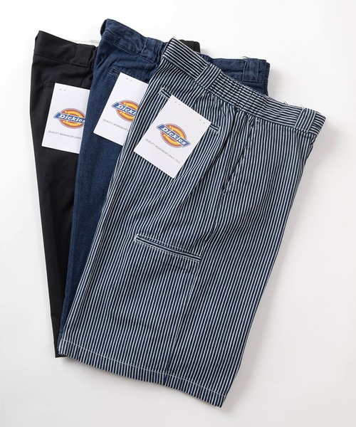 Dickies(ディッキーズ)の「【Dickies/ディッキーズ】 ワイドルーズ ツイルイージーショーツ/ショートパンツ/ヘビーオンス(チノパンツ・メンズ・ベージュ/インディゴブルー/ブラック/ストライプ/アイボリー・M/L/XL)」の17枚目の写真