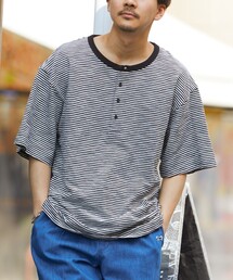 HINSON | HINSON/ヒンソン 別注 ヘンリーネックスラブ半袖 TEE/半袖Tシャツ(Tシャツ/カットソー)