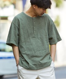HINSON | HINSON/ヒンソン 別注 ヘンリーネックスラブ半袖 TEE/半袖Tシャツ(Tシャツ/カットソー)