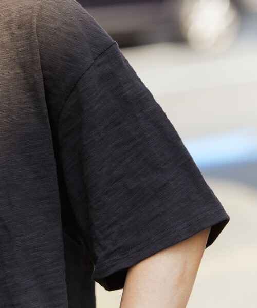 HINSON（ヒンソン）の「HINSON/ヒンソン 別注 ヘンリーネックスラブ半袖 TEE/半袖Tシャツ（Tシャツ/カットソー・メンズ・ホワイト/ブラック/オリーブ/ホワイト×ブラック・MEDIUM/LARGE）」の19枚目の写真