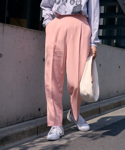 CIAOPANIC TYPY（チャオパニックティピー）の「ストレッチイージー美脚パンツ（スラックス・レディース・パープル/ブラック/ピンク/アイボリー/グリーン系その他・X-SMALL/SMALL/MEDIUM/LARGE）」の6枚目の写真