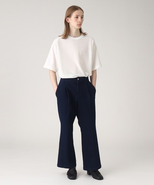 tk.TAKEO KIKUCHI（ティーケータケオキクチ）の「◆エステルヘンケイワッフルカットソー（Tシャツ/カットソー・メンズ・ブラック/ホワイト/ブラウン系・02/03）」の14枚目の写真