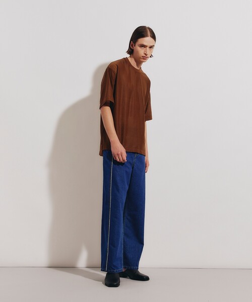 tk.TAKEO KIKUCHI（ティーケータケオキクチ）の「◆エステルヘンケイワッフルカットソー（Tシャツ/カットソー・メンズ・ブラック/ホワイト/ブラウン系・02/03）」の21枚目の写真