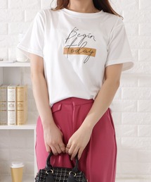 筆記ロゴ半袖Tシャツ