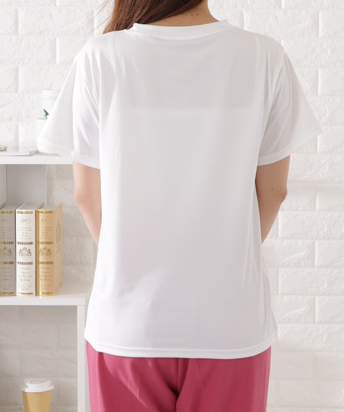 Lace Ladies（レースレディース）の「筆記ロゴ半袖Tシャツ（Tシャツ/カットソー・レディース・グレー/ブラック/ホワイト・FREE）」の7枚目の写真