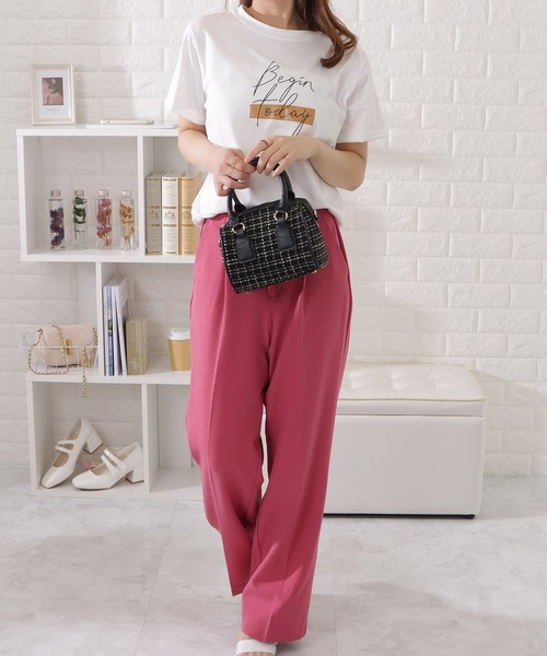 Lace Ladies（レースレディース）の「筆記ロゴ半袖Tシャツ（Tシャツ/カットソー・レディース・グレー/ブラック/ホワイト・FREE）」の8枚目の写真