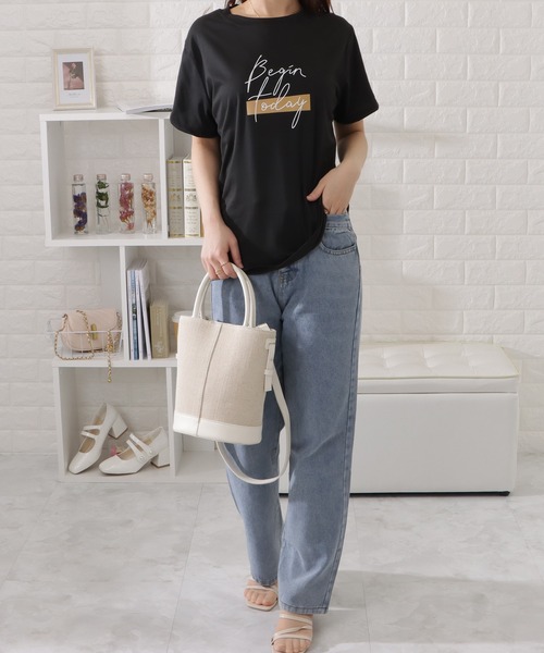 Lace Ladies（レースレディース）の「筆記ロゴ半袖Tシャツ（Tシャツ/カットソー・レディース・グレー/ブラック/ホワイト・FREE）」の14枚目の写真