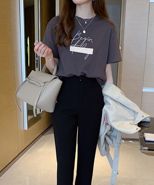 Lace Ladies（レースレディース）の「筆記ロゴ半袖Tシャツ（Tシャツ/カットソー・レディース・グレー/ブラック/ホワイト・FREE）」の16枚目の写真