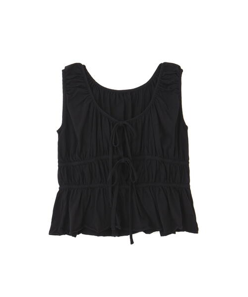 JILL STUART(ジルスチュアート)の「◆ラスティックテンジクギャザートップス(Tシャツ/カットソー・レディース・レッド/ブラック/ホワイト・FREE)」の4枚目の写真