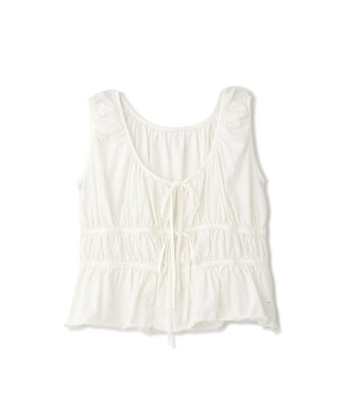 JILL STUART(ジルスチュアート)の「◆ラスティックテンジクギャザートップス(Tシャツ/カットソー・レディース・レッド/ブラック/ホワイト・FREE)」の9枚目の写真