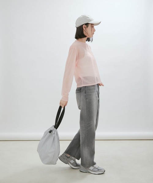 KiU(キウ)の「【KiU for SALON】別注2WAYレインバッグカバー/トートバッグ(トートバッグ・レディース・ベージュ/ピンク系その他/ライトグレー・FREE)」の15枚目の写真