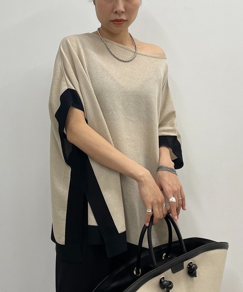 【送料無料】 LOUNGEDRESS（ラウンジドレス）の「スクエアニット（ニット トップス