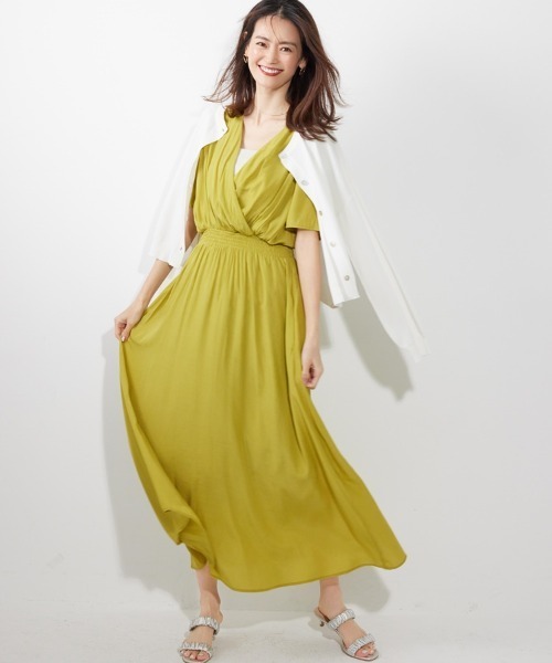 新品　エムドゥ　M.deux ロングワンピース　カシュクール女神ワンピース カシュクール女神ワンピース｜ONE-PIECE｜レディース