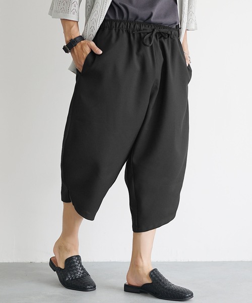 MinoriTY】リネンライクバルーンシルエットクロップドパンツ