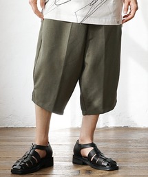 【MinoriTY】リネンライクバルーンシルエットクロップドパンツ ハーフパンツ ショートパンツ サルエルパンツ メンズ 夏服