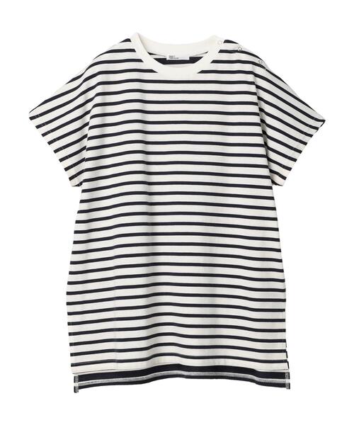 CRAFT STANDARD BOUTIQUE(クラフトスタンダードブティック)の「前後配色ボーダーTee(Tシャツ/カットソー・レディース・グリーン/ブラウン/ネイビー/ブルー・FREE)」の15枚目の写真