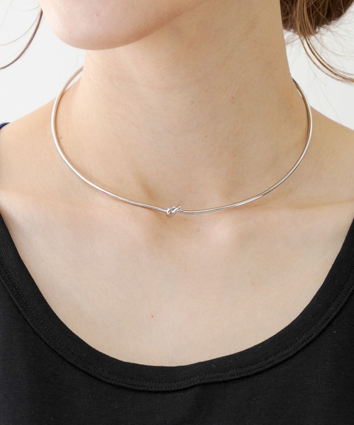 URBAN RESEARCH Sonny Label（アーバンリサーチサニーレーベル）の「ノットデザインナローチョーカー（チョーカー・レディース・シルバー/ゴールド・ONE）」の2枚目の写真