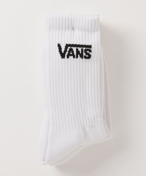 VANS（バンズ）の「VANS ヴァンズ CREW 3PACK SOCKS ソックス 123R1210501 ABC-MART限定 WHITE（ソックス/靴下・メンズ・ホワイト・MEDIUM/SMALL）」の4枚目の写真