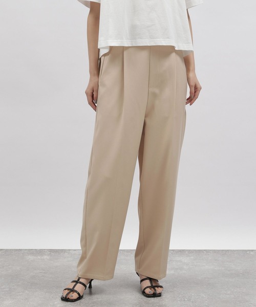 LAKOLE(ラコレ)の「タックストレートパンツ / 704917(その他パンツ・レディース・ブラック/ベージュ/ブルー・SMALL/MEDIUM)」の12枚目の写真