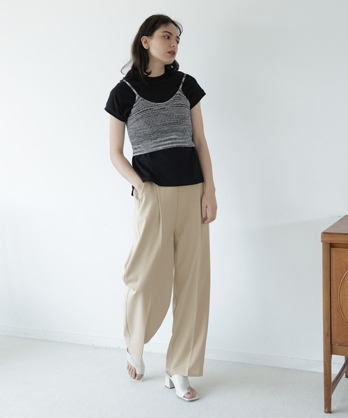 LAKOLE(ラコレ)の「タックストレートパンツ / 704917(その他パンツ・レディース・ブラック/ベージュ/ブルー・SMALL/MEDIUM)」の21枚目の写真