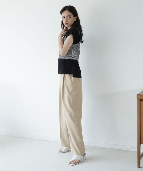 LAKOLE(ラコレ)の「タックストレートパンツ / 704917(その他パンツ・レディース・ブラック/ベージュ/ブルー・SMALL/MEDIUM)」の22枚目の写真