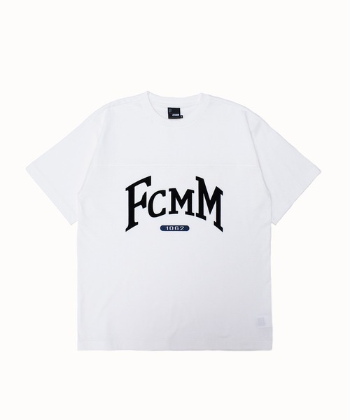 FCMM(エフシーエムエム)の「【日本限定アイテム】FLOCKING LOGO S/S TEE/フロッキングロゴショートスリーブT(Tシャツ/カットソー・メンズ・グレー/ブラック/ホワイト・LARGE/MEDIUM)」の1枚目の写真