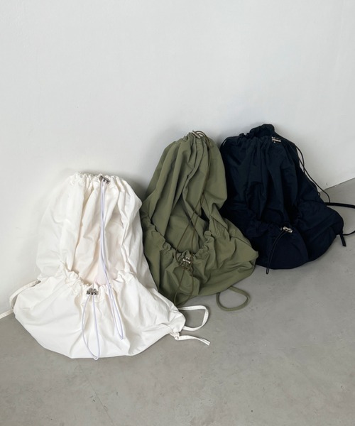 CLEA（クレア）の「ドローコードナップサック/リュック（バックパック/リュック・レディース・ホワイト/カーキ/ブラック・FREE）」の16枚目の写真