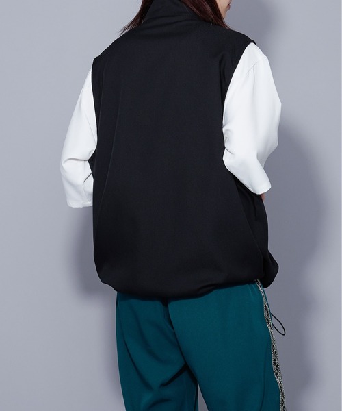 Ellno Loset(エルノロゼット)の「スタンドネックドロストベスト/セットアップ対応(ベスト・メンズ・ブラック/ブルー系その他・LARGE/MEDIUM)」の6枚目の写真