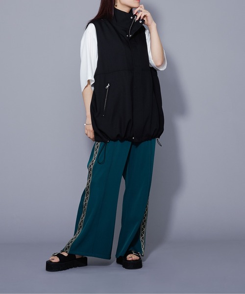 Ellno Loset(エルノロゼット)の「スタンドネックドロストベスト/セットアップ対応(ベスト・メンズ・ブラック/ブルー系その他・LARGE/MEDIUM)」の12枚目の写真