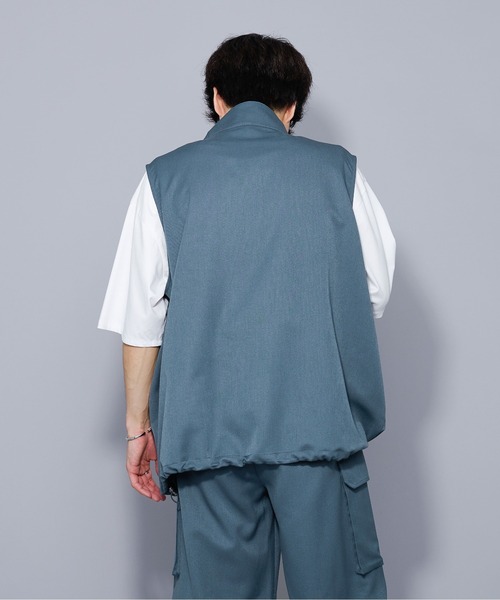 Ellno Loset(エルノロゼット)の「スタンドネックドロストベスト/セットアップ対応(ベスト・メンズ・ブラック/ブルー系その他・LARGE/MEDIUM)」の19枚目の写真