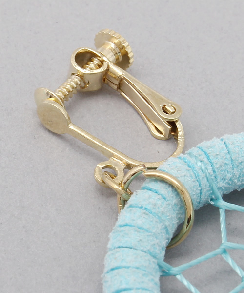 WEGO（ウィゴー）の「WEGO/ドリームキャッチャーイヤリング（イヤリング・レディース・サックスブルー/ピンク/ホワイト・FREE）」の4枚目の写真