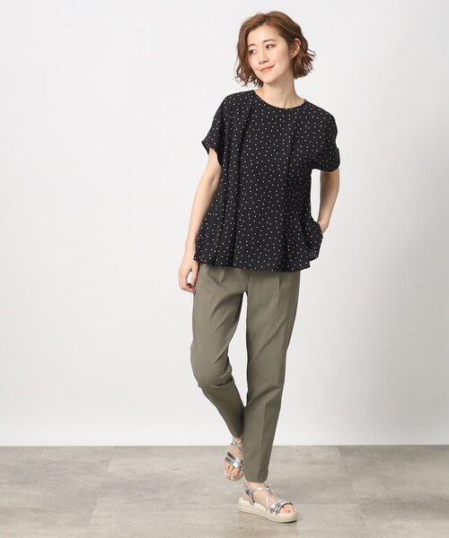 grove（グローブ）の「◆夏に嬉しい機能素材！ポーラタックブラウス（シャツ/ブラウス・レディース・オレンジ/アイボリー/ホワイト系8/ブラック系5・02/03/01/05/04）」の16枚目の写真