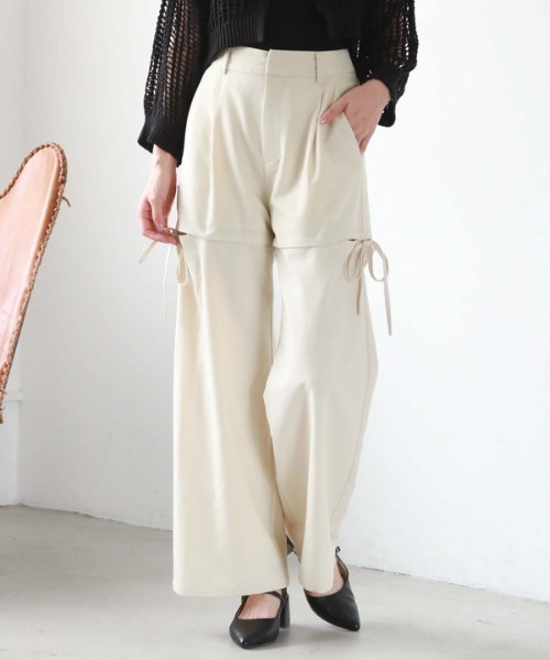 archives（アルシーヴ）の「マルチWAY　パンツ（その他パンツ・レディース・ブラウン/アイボリー/ブラック/ベージュ・MEDIUM）」の4枚目の写真