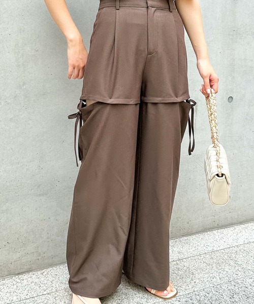 archives（アルシーヴ）の「マルチWAY　パンツ（その他パンツ・レディース・ブラウン/アイボリー/ブラック/ベージュ・MEDIUM）」の11枚目の写真