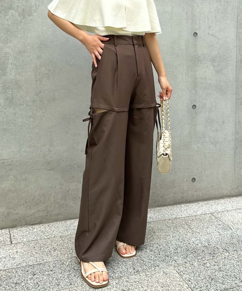 archives（アルシーヴ）の「マルチWAY　パンツ（その他パンツ・レディース・ブラウン/アイボリー/ブラック/ベージュ・MEDIUM）」の17枚目の写真