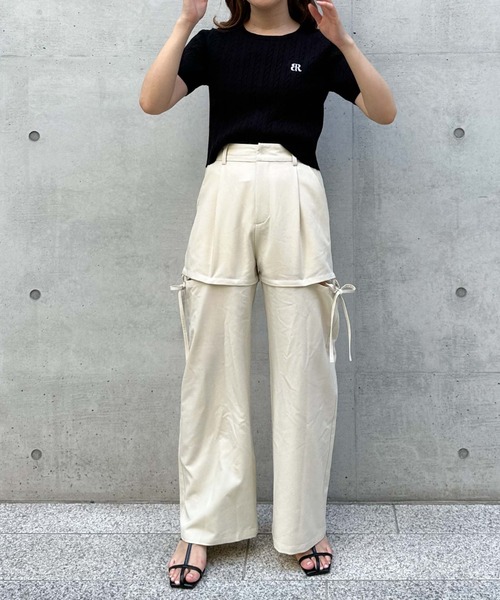 archives（アルシーヴ）の「マルチWAY　パンツ（その他パンツ・レディース・ブラウン/アイボリー/ブラック/ベージュ・MEDIUM）」の5枚目の写真