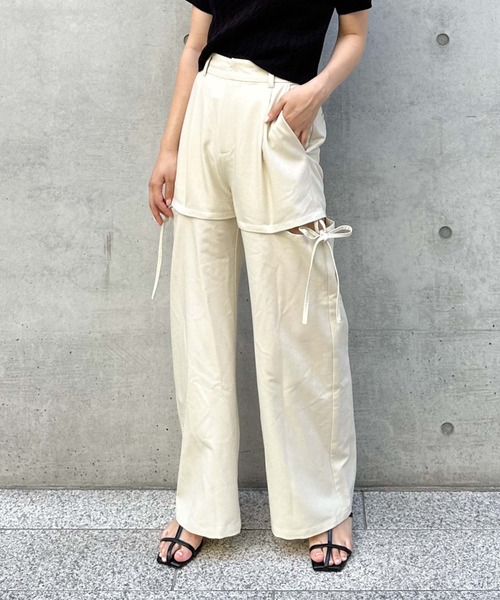 archives（アルシーヴ）の「マルチWAY　パンツ（その他パンツ・レディース・ブラウン/アイボリー/ブラック/ベージュ・MEDIUM）」の10枚目の写真