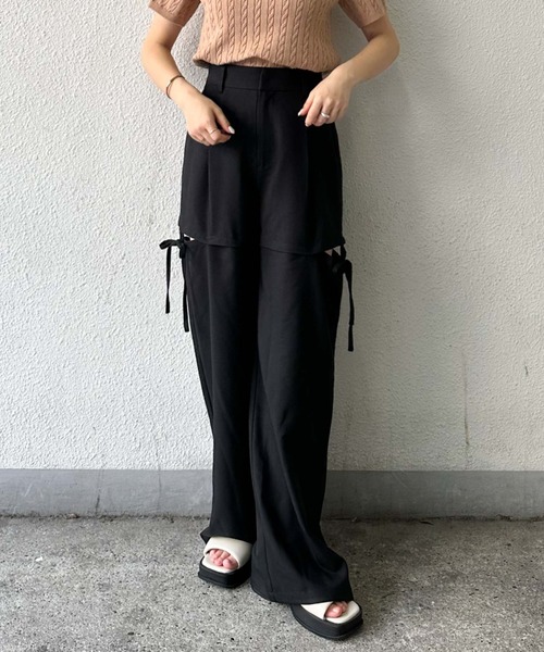 archives（アルシーヴ）の「マルチWAY　パンツ（その他パンツ・レディース・ブラウン/アイボリー/ブラック/ベージュ・MEDIUM）」の6枚目の写真