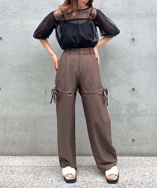 archives（アルシーヴ）の「マルチWAY　パンツ（その他パンツ・レディース・ブラウン/アイボリー/ブラック/ベージュ・MEDIUM）」の20枚目の写真