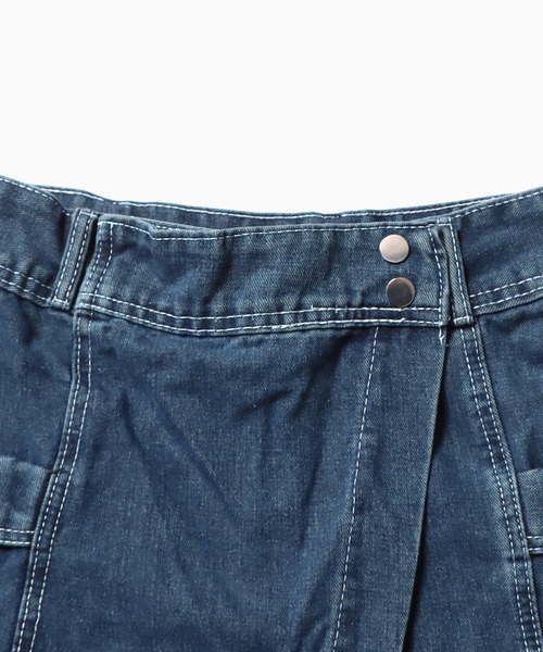 Chick(チック)の「Denim Culotte Skirt / デニムキュロットスカート スカパン(デニムパンツ・レディース・ブラック/ブルー・S/M/L)」の22枚目の写真