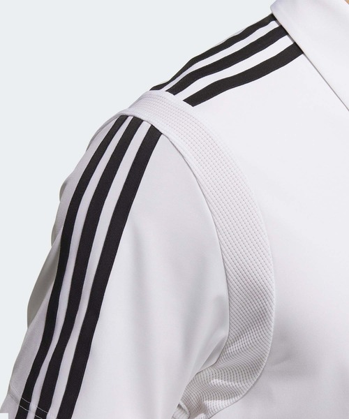 スリーストライプス半袖ストレッチシャツadidasGolf アディダスゴルフ adidas ポロシャツ ポロ スリーストライプス 半袖モックネック
