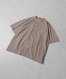 BALL（ボール）の「BALL ストレッチ天竺バンドカラー半袖シャツ（シャツ/ブラウス）」